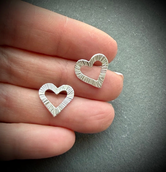 Heart Post earrings