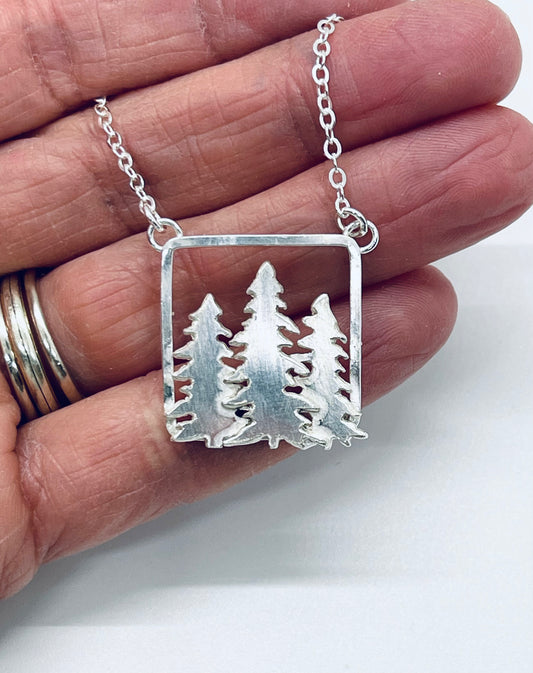 Triple Tree Necklace
