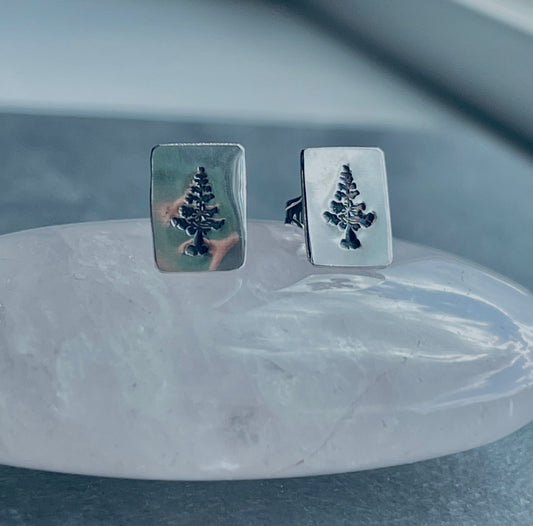 Evergreen Tree Post Earrings