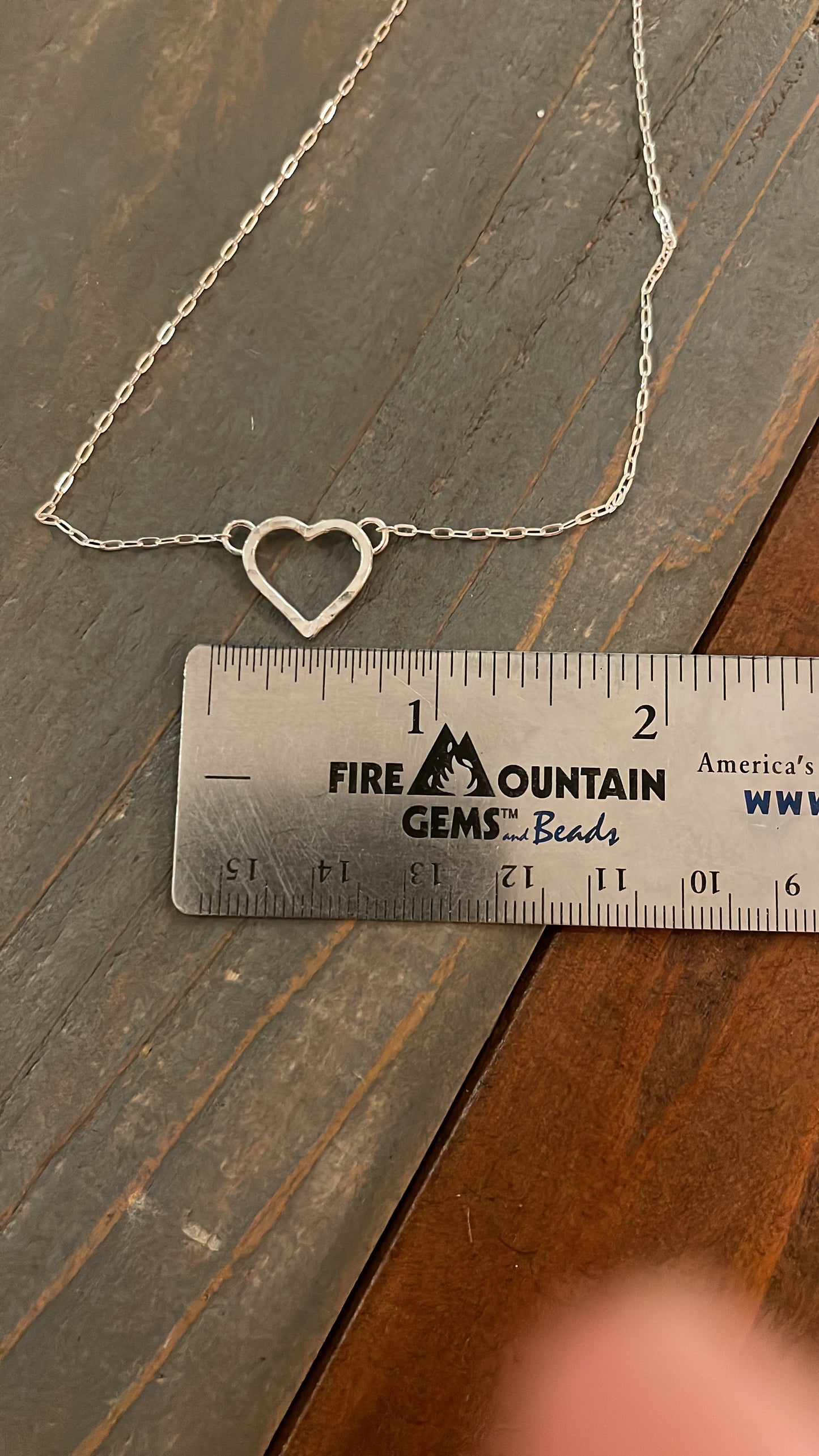 Hammered Heart Necklace