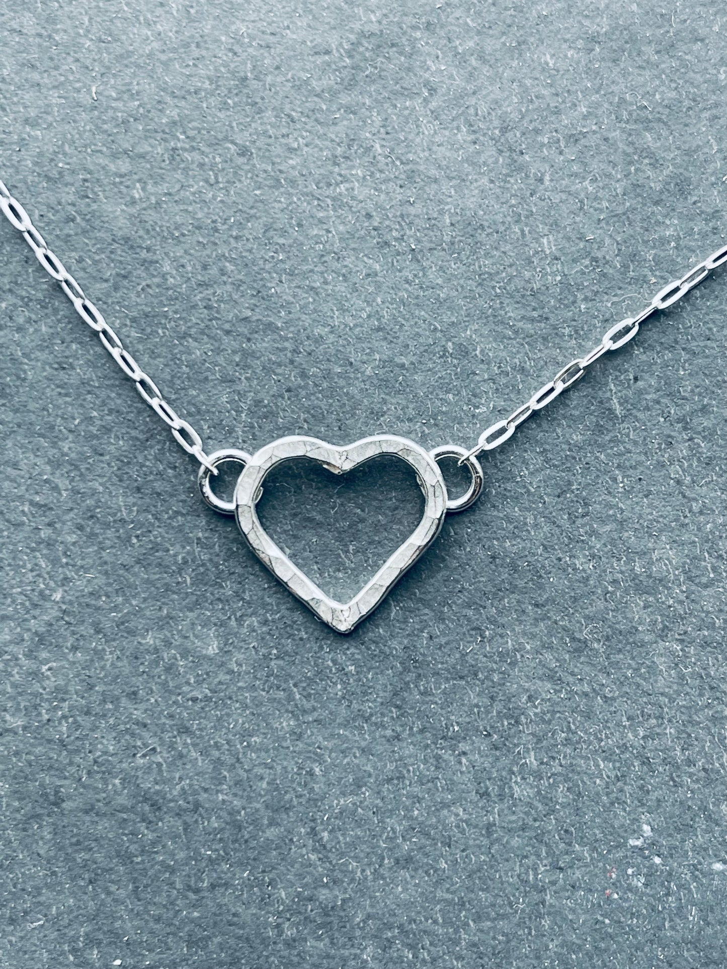 Hammered Heart Necklace