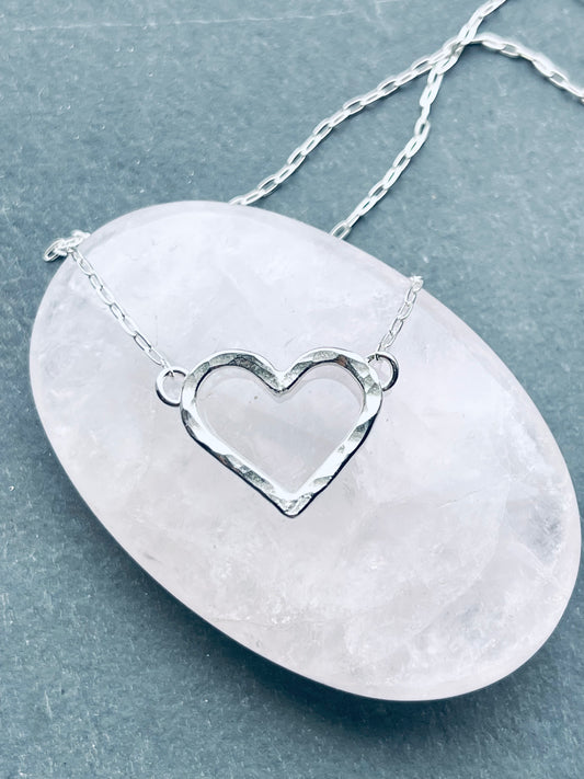Hammered Heart Necklace