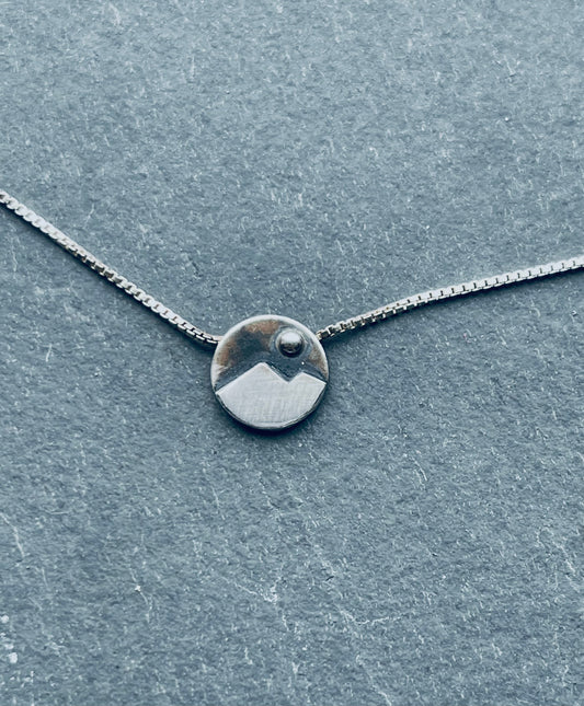Mini Circle Mountain Necklace