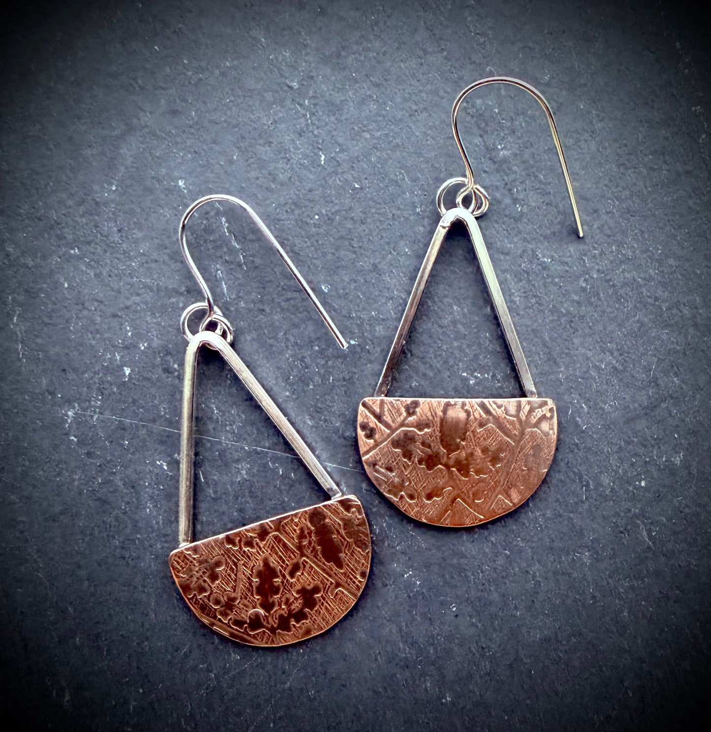 Embossed Teardrop Earrings