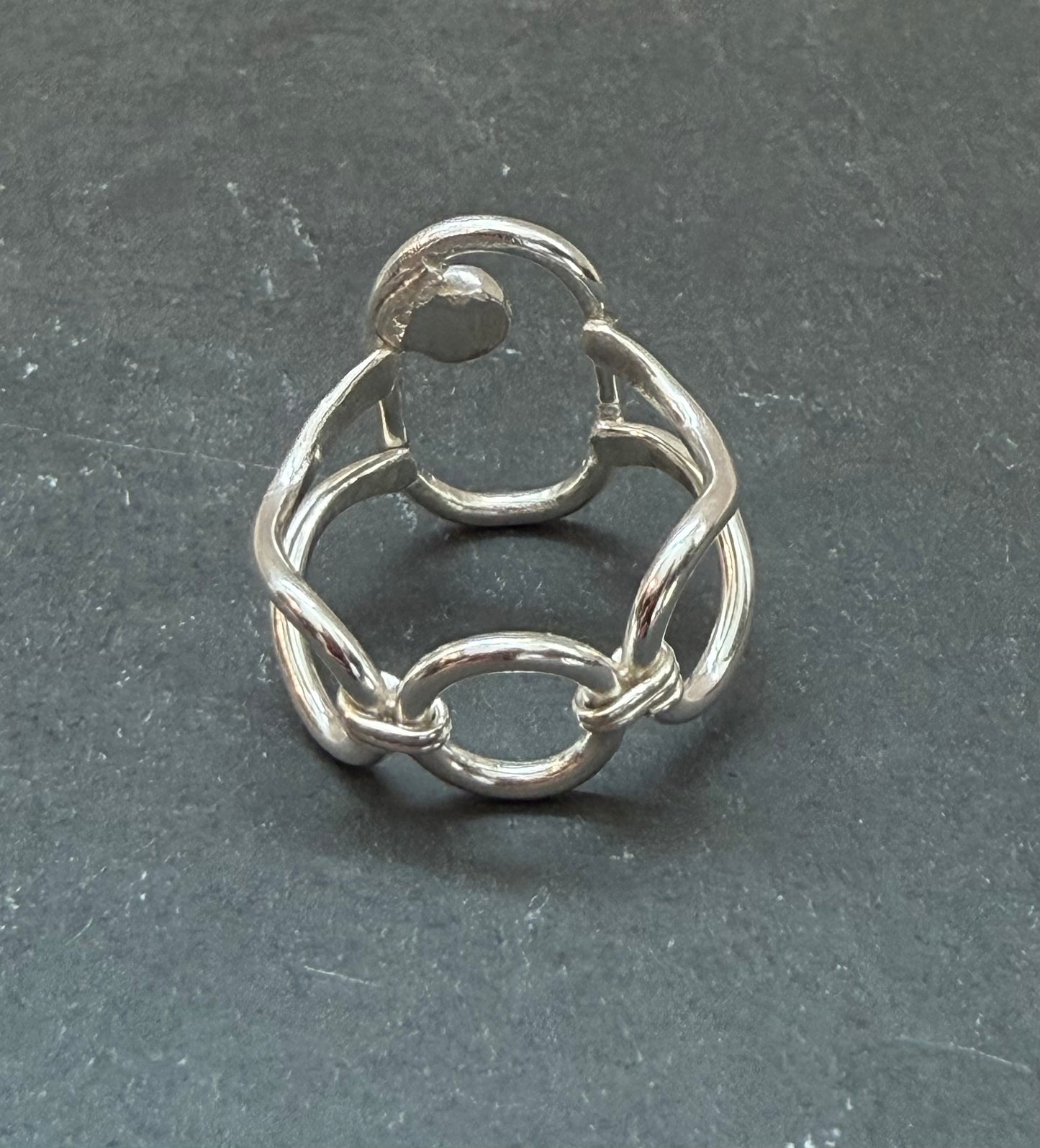 Fire opal ring