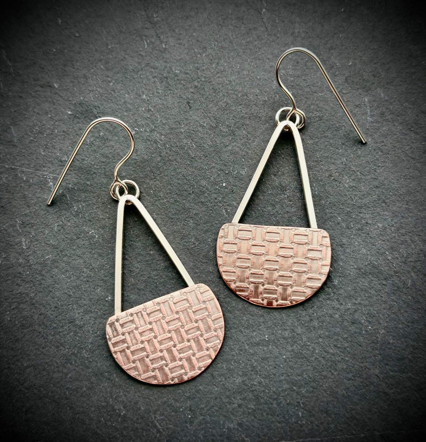 Embossed Teardrop Earrings