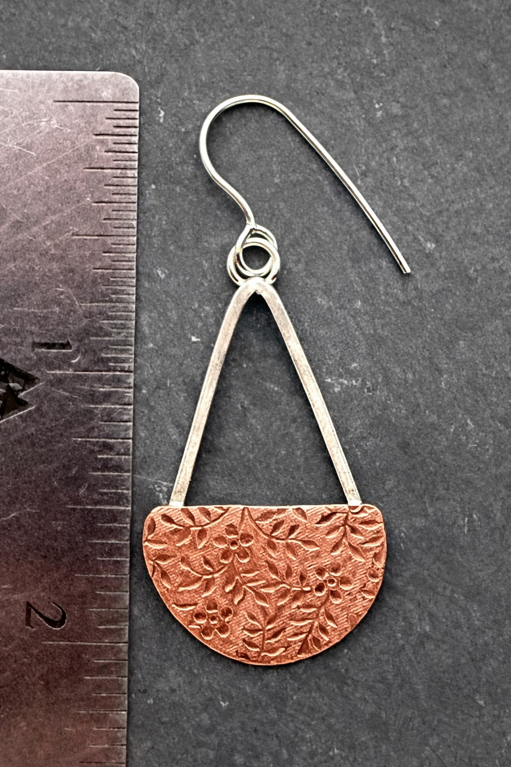 Embossed Teardrop Earrings