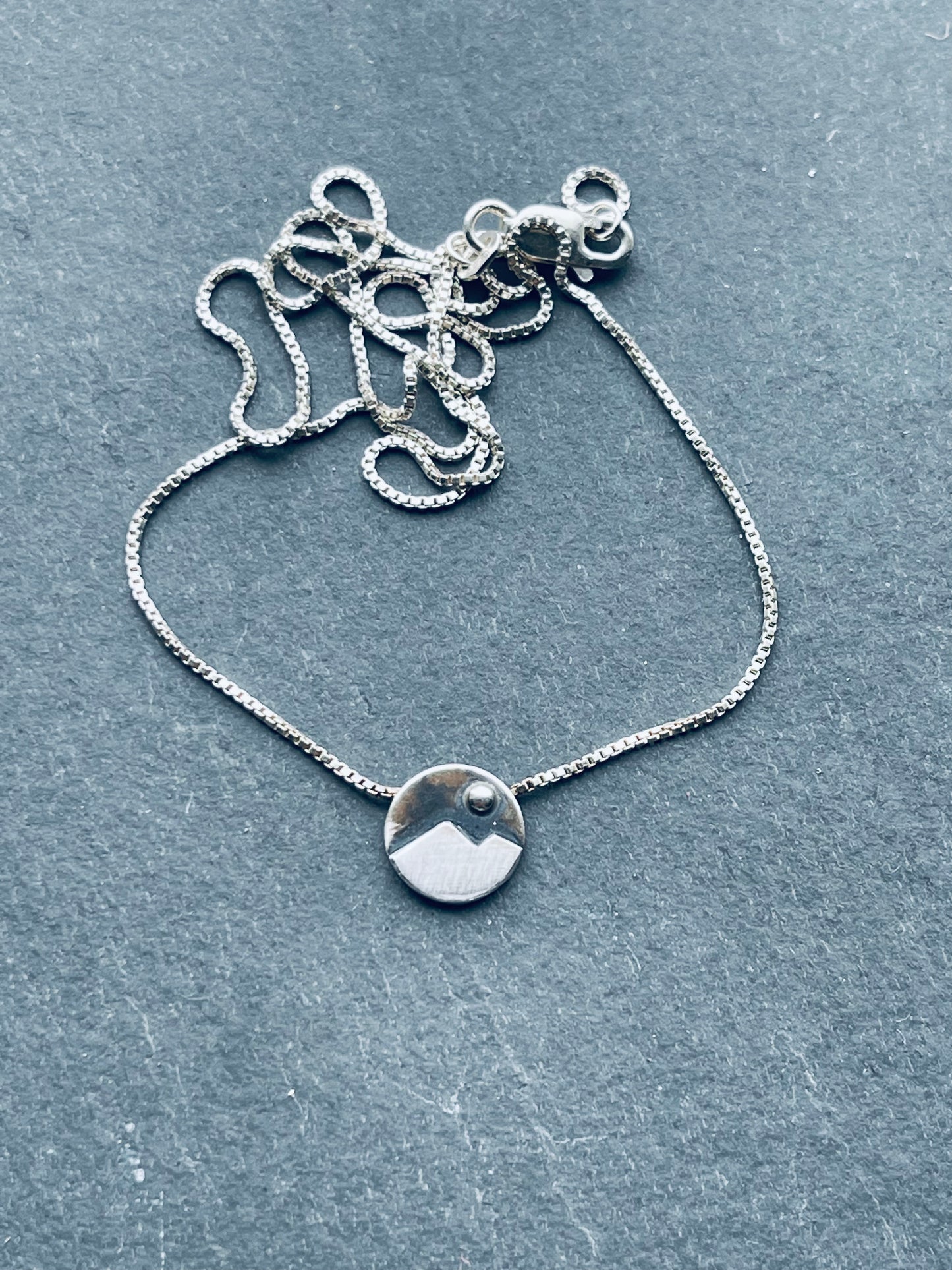 Mini Circle Mountain Necklace