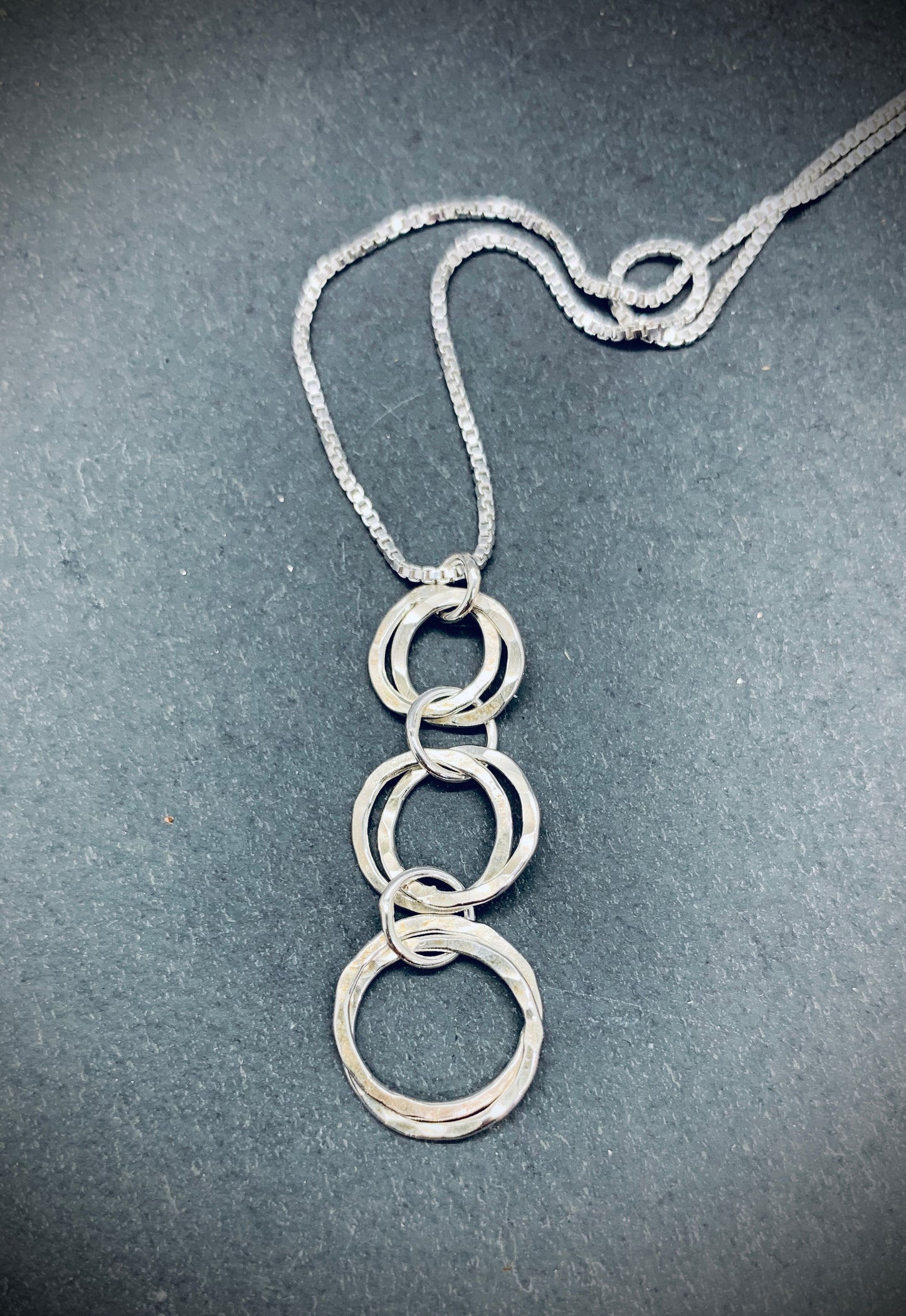Hammered ring Necklace