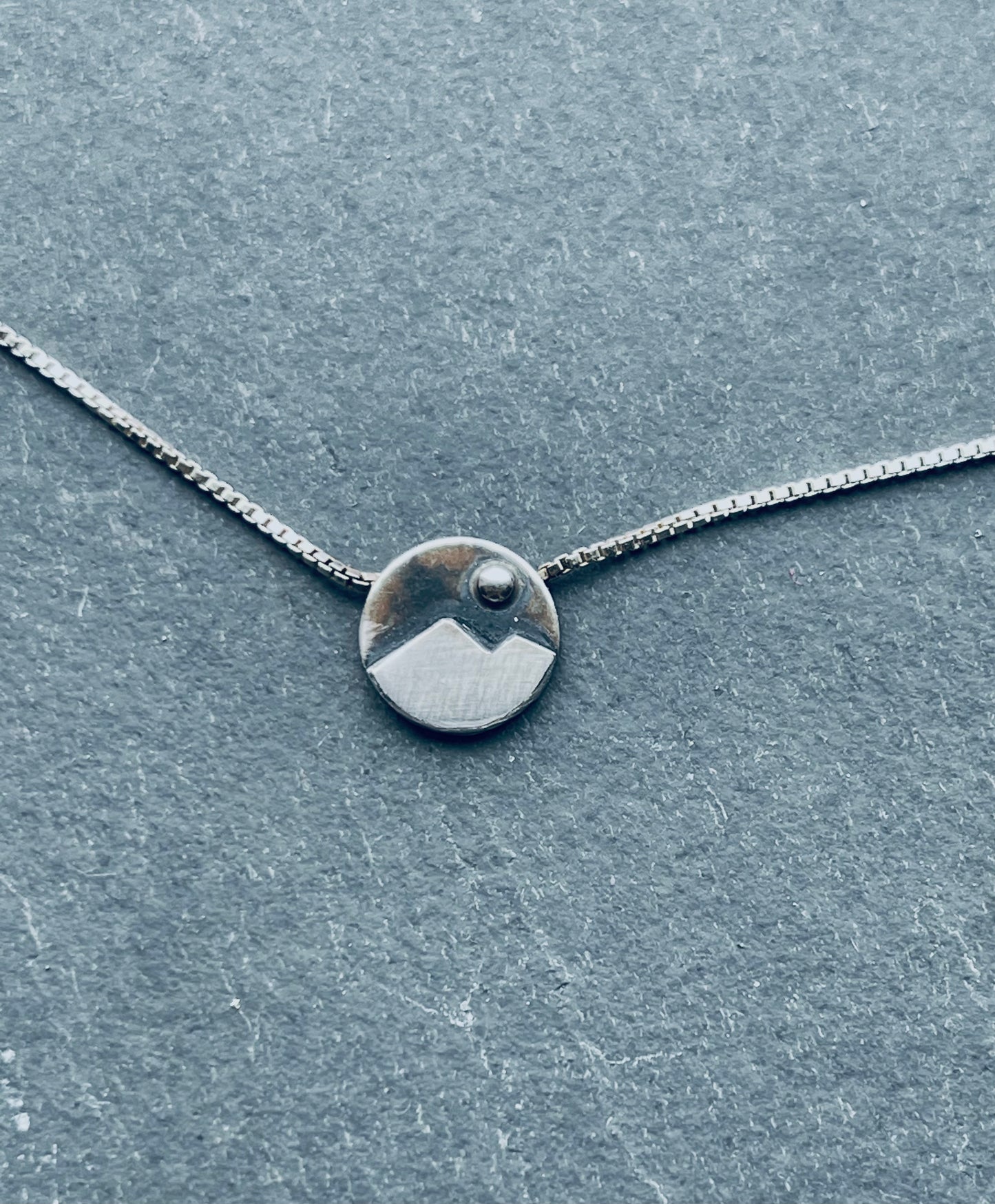 Mini Circle Mountain Necklace