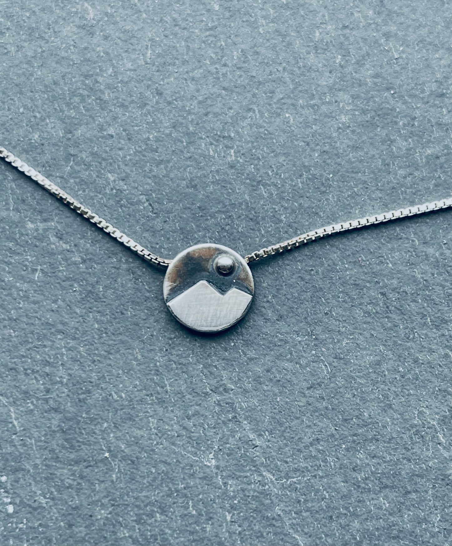 Circle 2025 mountain necklace